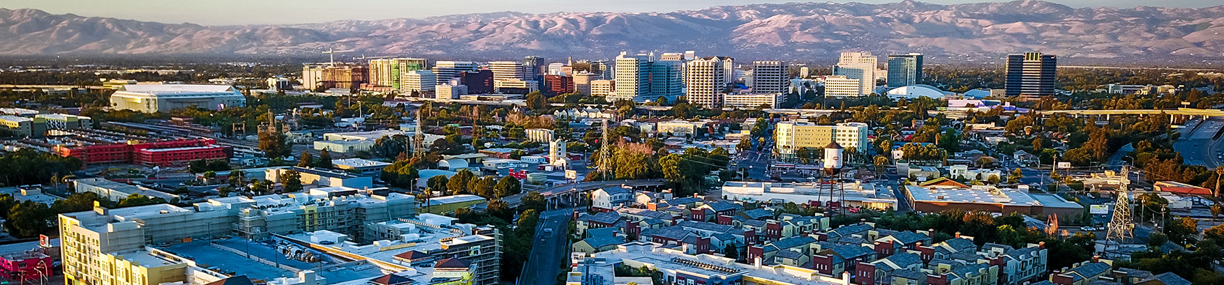 San Jose cityscape - an area served by San Jose car accident lawyer Super Woman Super Lawyer