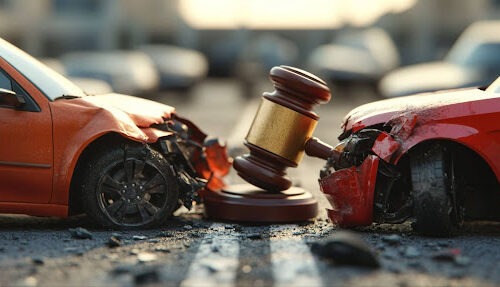 cars in a wreck
