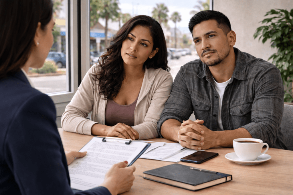 Consulta legal con abogado de accidentes de auto en Fontana después de un choque