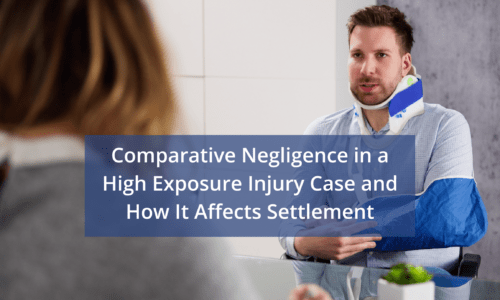 comparative negligence high exposure injury case