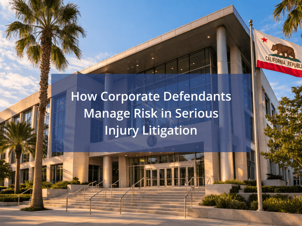 Corporate Defendant Serious Injury Litigation Strategy and Risk ...