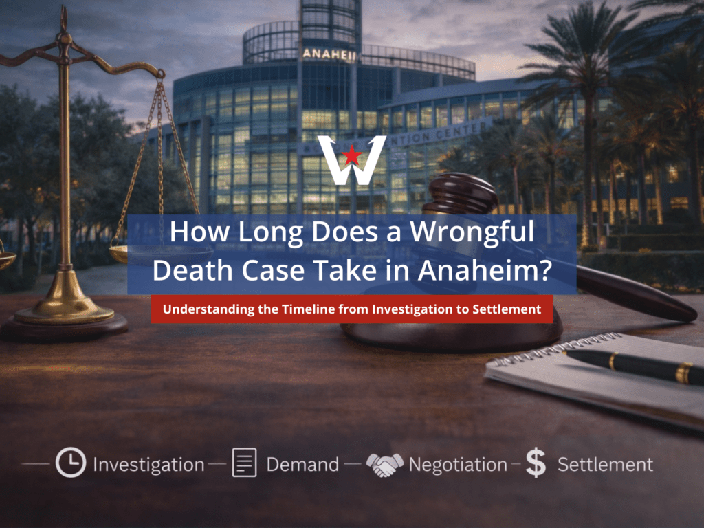 wrongful death settlement timeline in Anaheim
