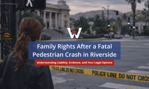 pedestrian wrongful death in Riverside