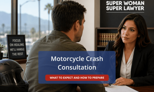 first meeting after a motorcycle crash in San Bernardino