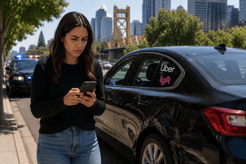 What Information To Save If You Were Injured As An Uber Or Lyft Passenger In Sacramento, Ca 1 injured as a passenger in Uber or Lyft accident in Sacramento
