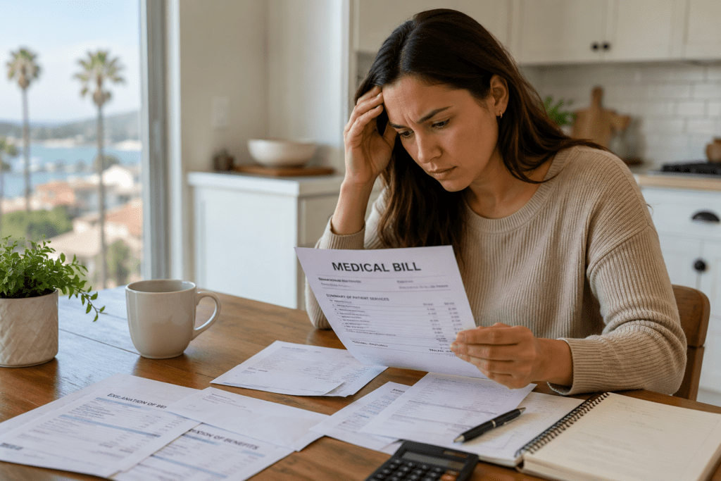 paying medical bills after a car accident in Newport Beach