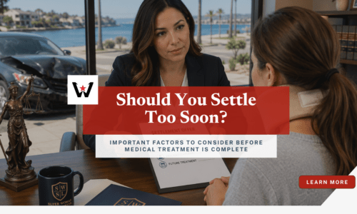 car accident settlement offer before finishing medical treatment in Newport Beach