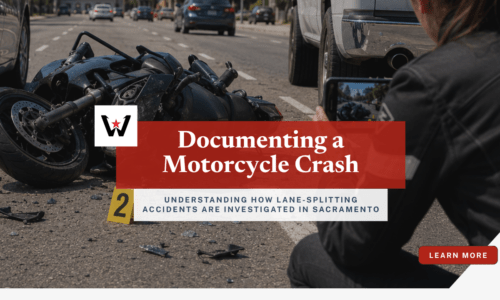 lane splitting accident evidence in Sacramento
