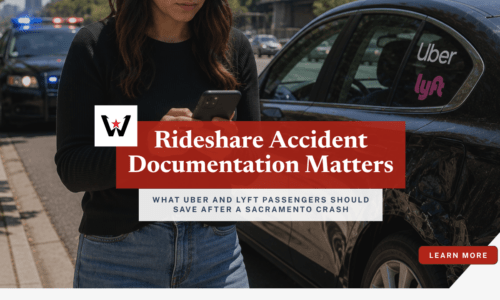 injured as a passenger in Uber or Lyft accident in Sacramento