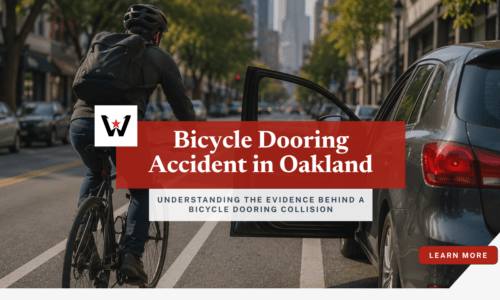 bicycle dooring accident evidence in Oakland