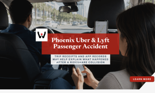 Phoenix Uber Lyft passenger accident app records