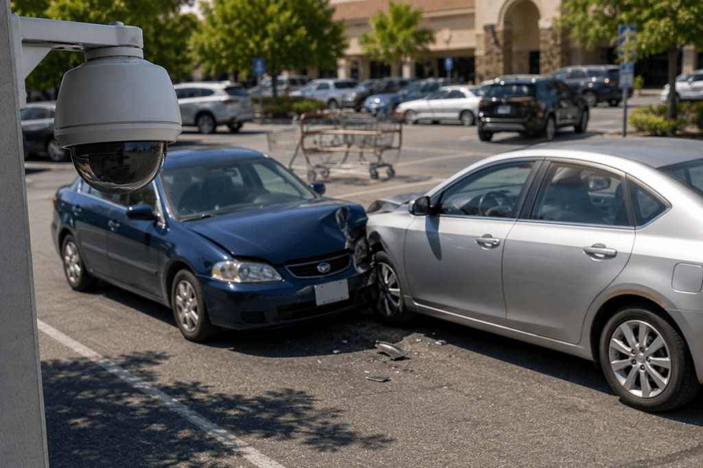 Irvine Parking Lot Car Accident Claims: What Security Camera Evidence Can Show 1 Irvine parking lot accident security camera evidence