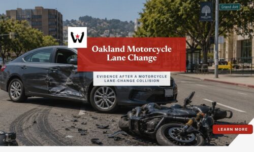 Oakland Motorcycle Accident Claims After Lane-Change Collisions 1 Oakland motorcycle lane change accident involving a passenger vehicle changing lanes into a motorcycle